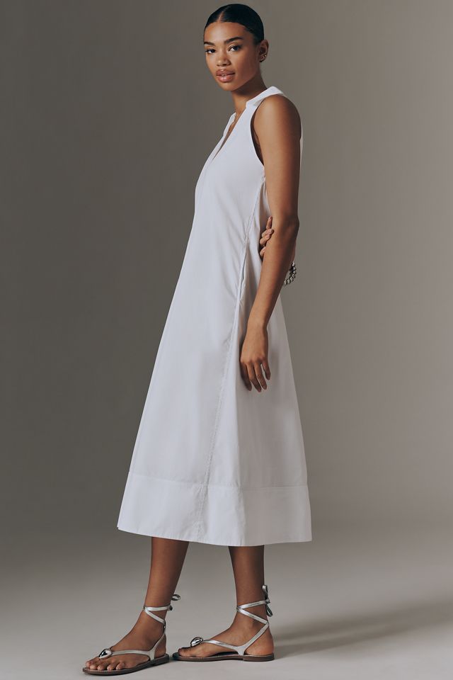 SIMONMILLER Nava Poplin Halter Midi Dress #1