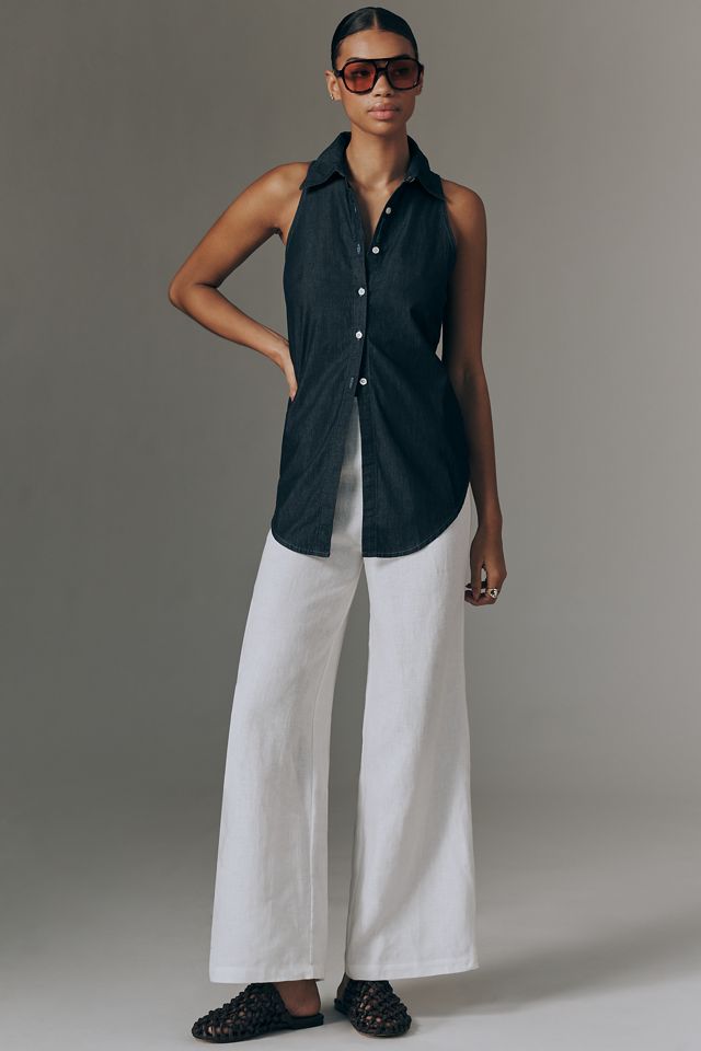 【JILSANDER】Sleeveless Buttoned Shirt SLEEVELESS BUTTON SHIRT - Sand | ZARA United States