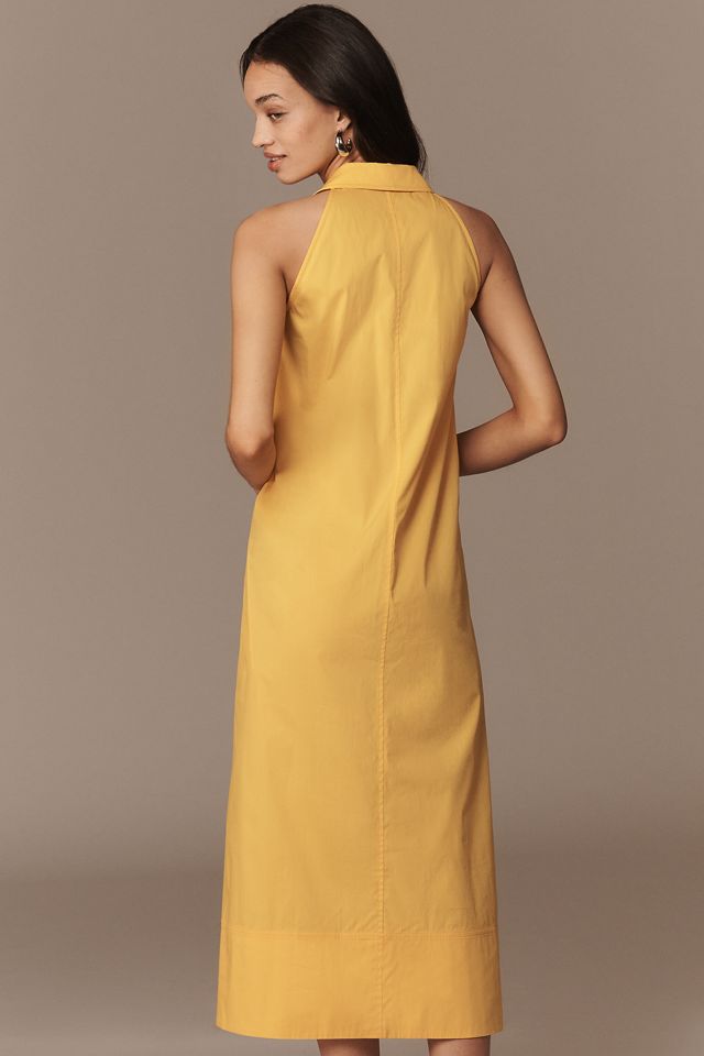SIMONMILLER Nava Poplin Sleeveless Midi Dress | Anthropologie