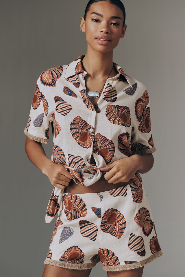 SIMONMILLER Eva Linen Buttondown Shirt #2