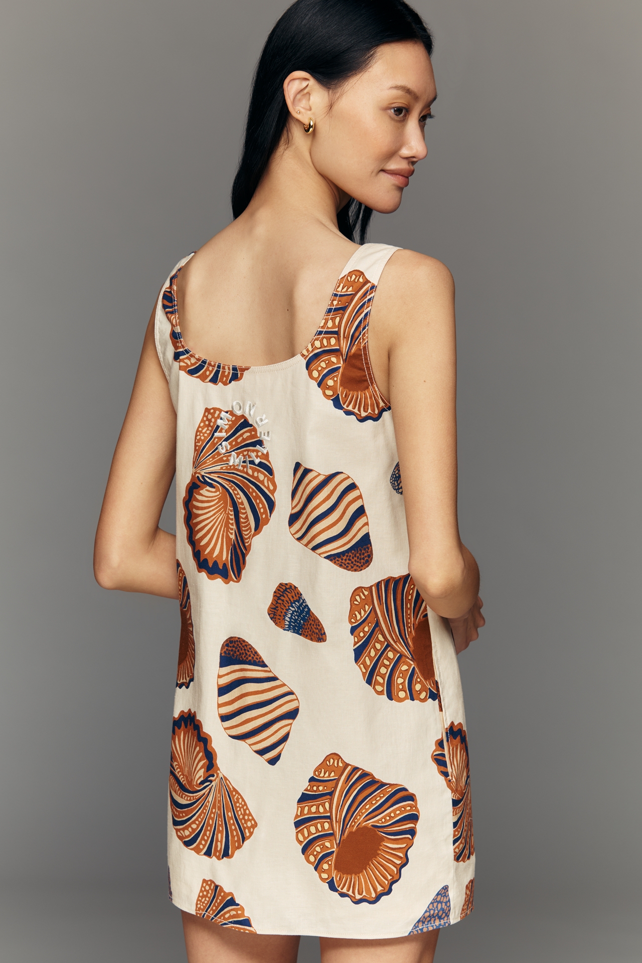 SIMONMILLER Sahara Linen Sleeveless Mini Dress