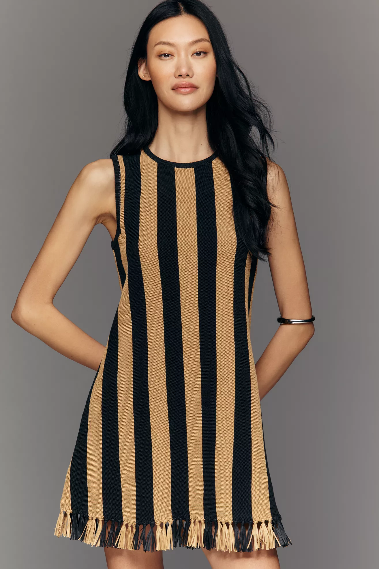 SIMONMILLER Moji Stripe Sleeveless Dress