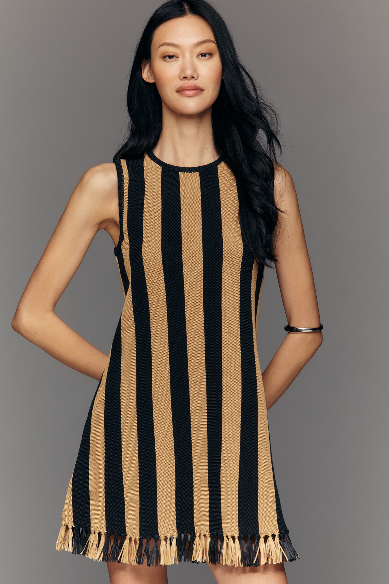 SIMONMILLER Moji Stripe Sleeveless Dress