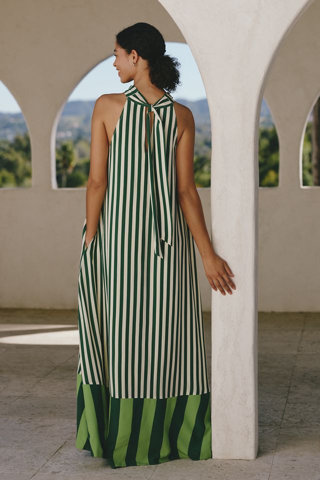 SIMONMILLER Mona Crepe High-Neck Maxi Dress #2