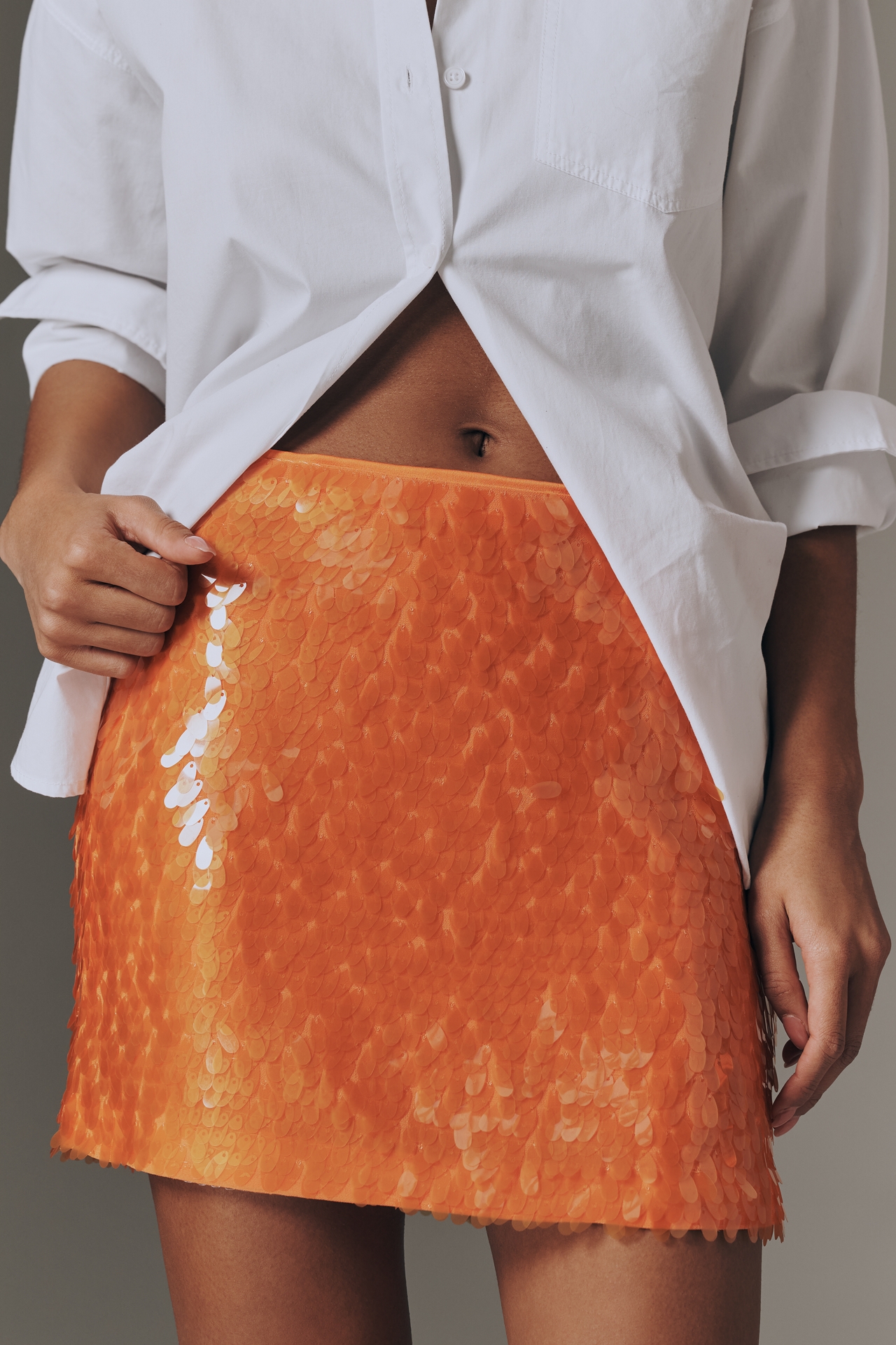 SIMONMILLER Sequin Mini Skirt