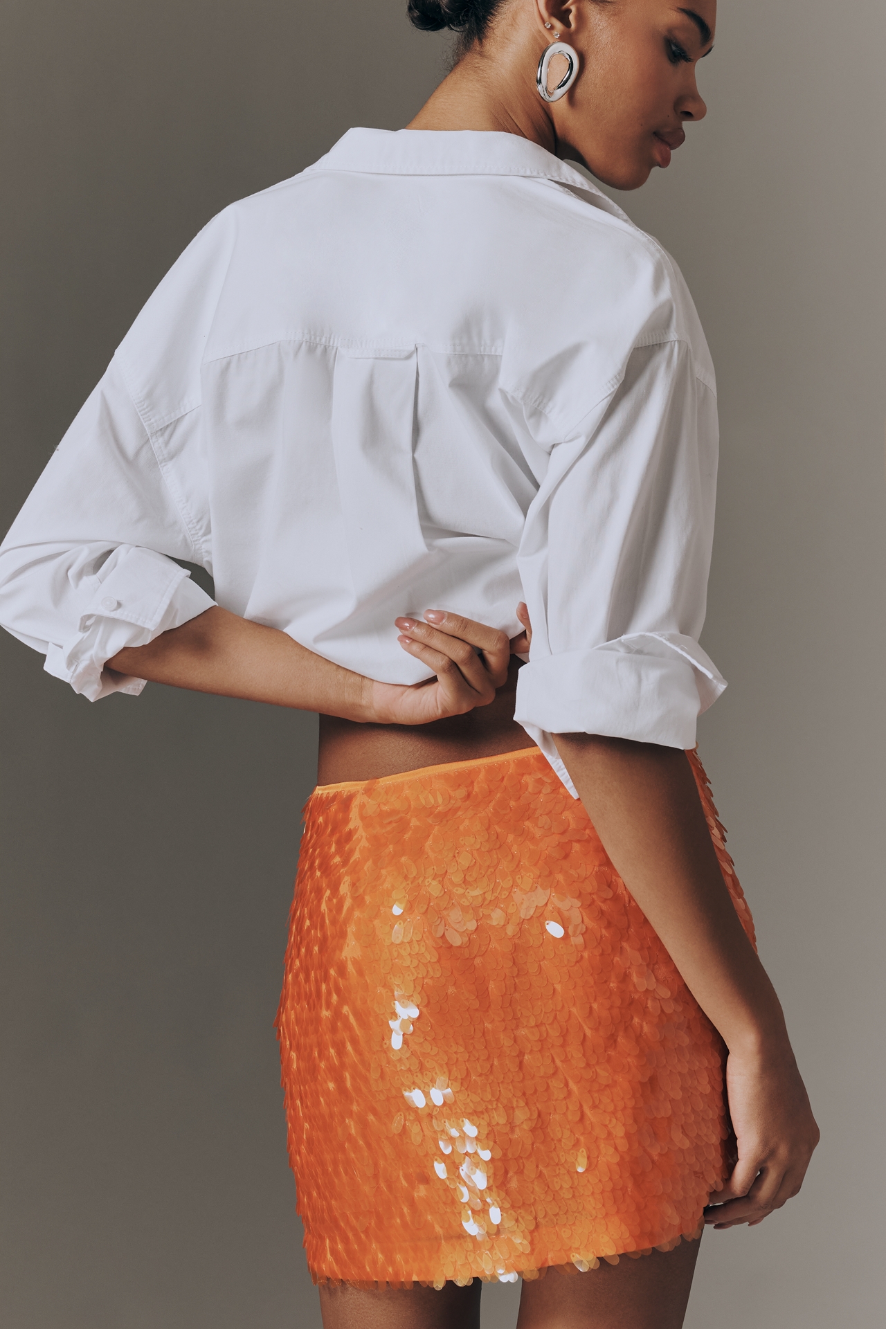 SIMONMILLER Sequin Mini Skirt