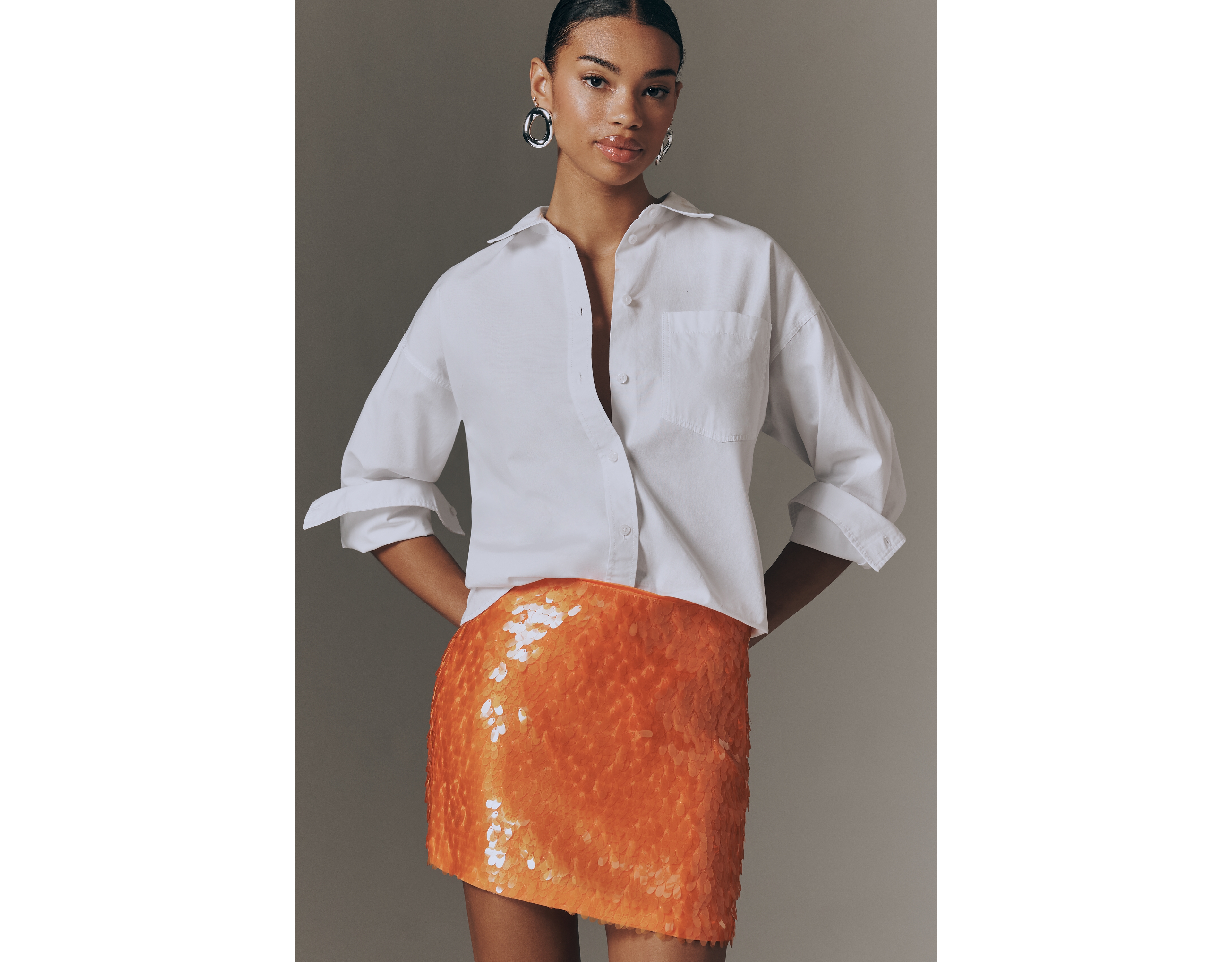 SIMONMILLER Sequin Mini Skirt