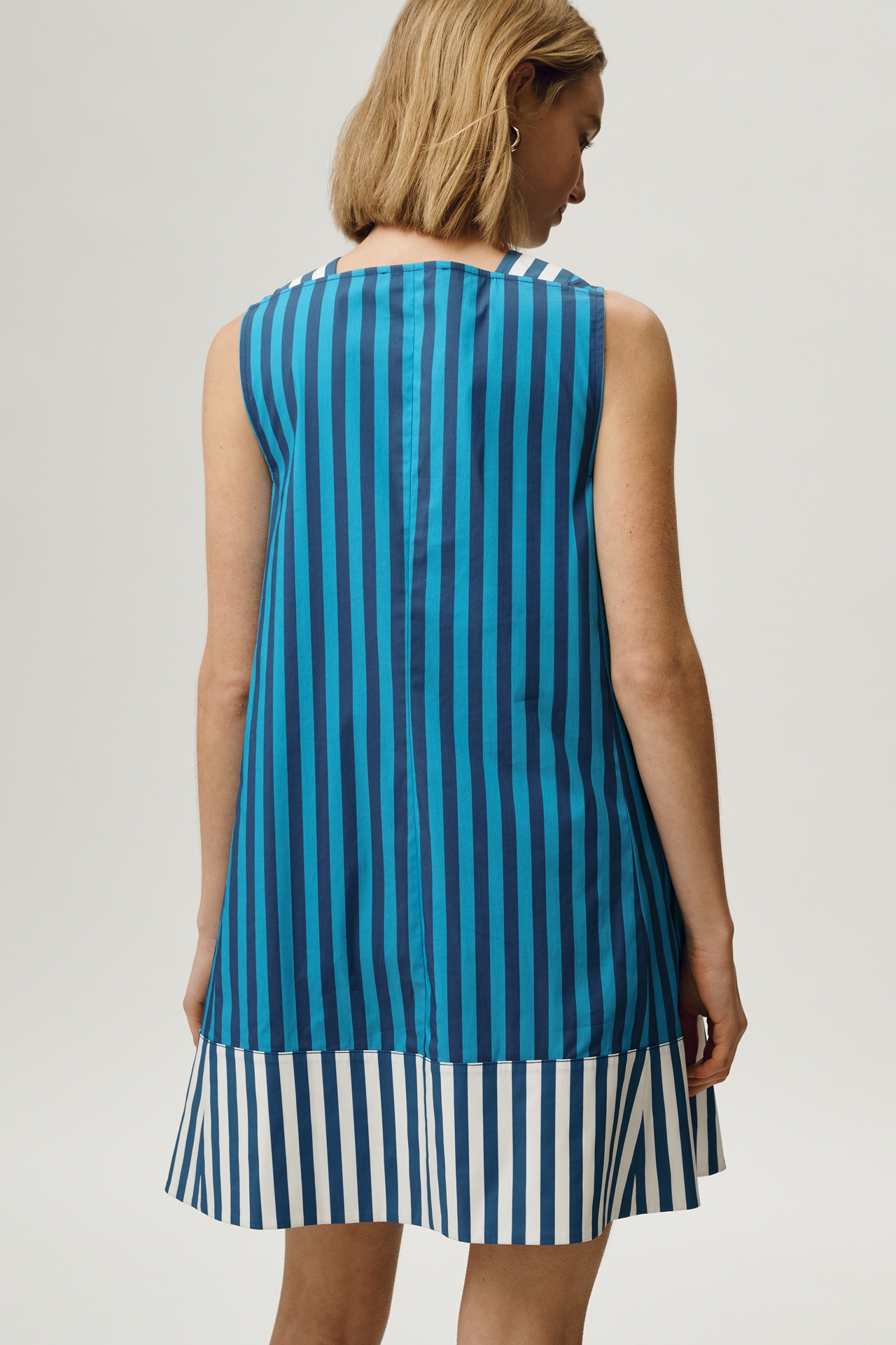 SIMONMILLER Mar Poplin V-Neck Mini Dress