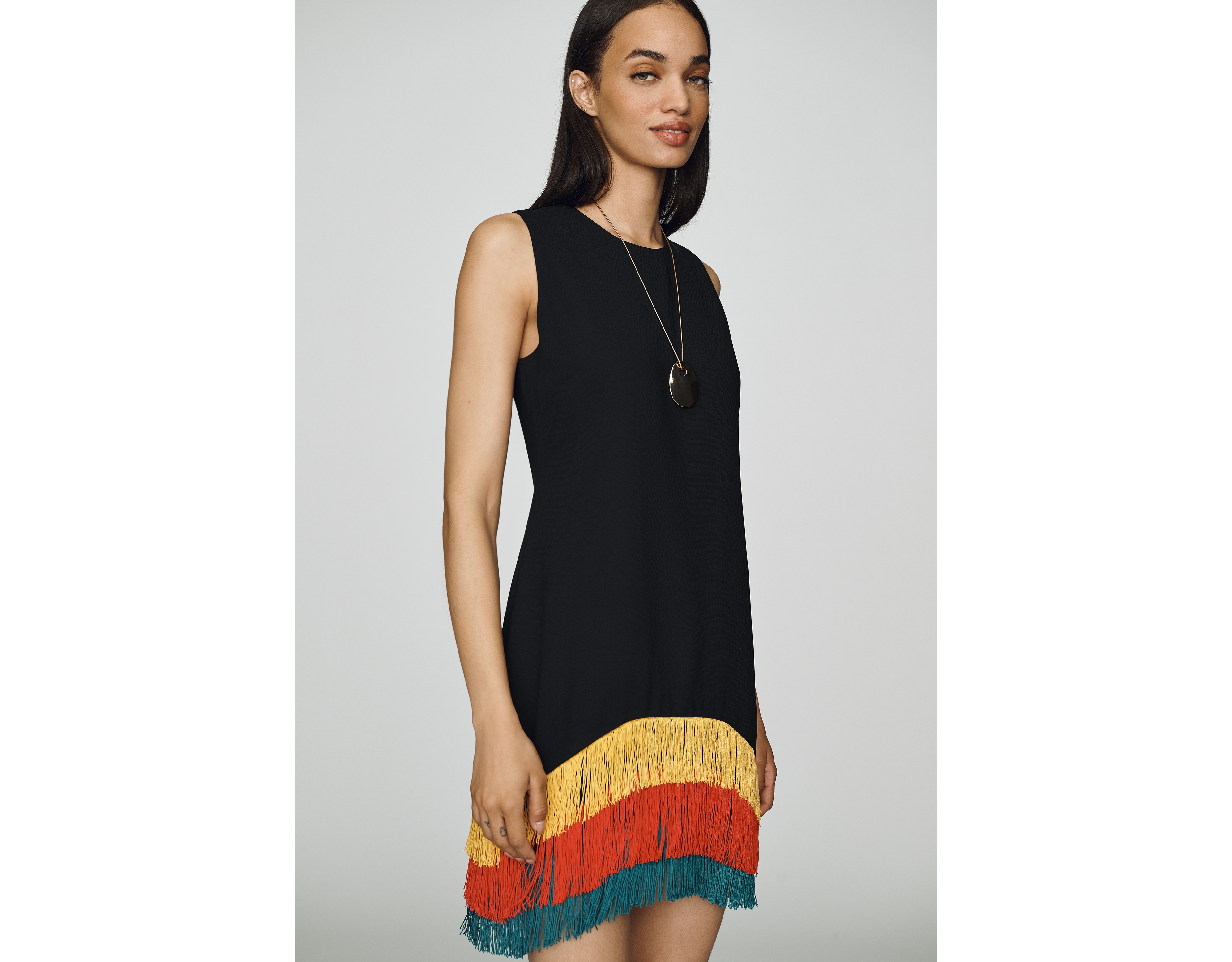 SIMONMILLER Bowie Fringe Mini Dress
