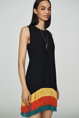 SIMONMILLER Bowie Fringe Mini Dress