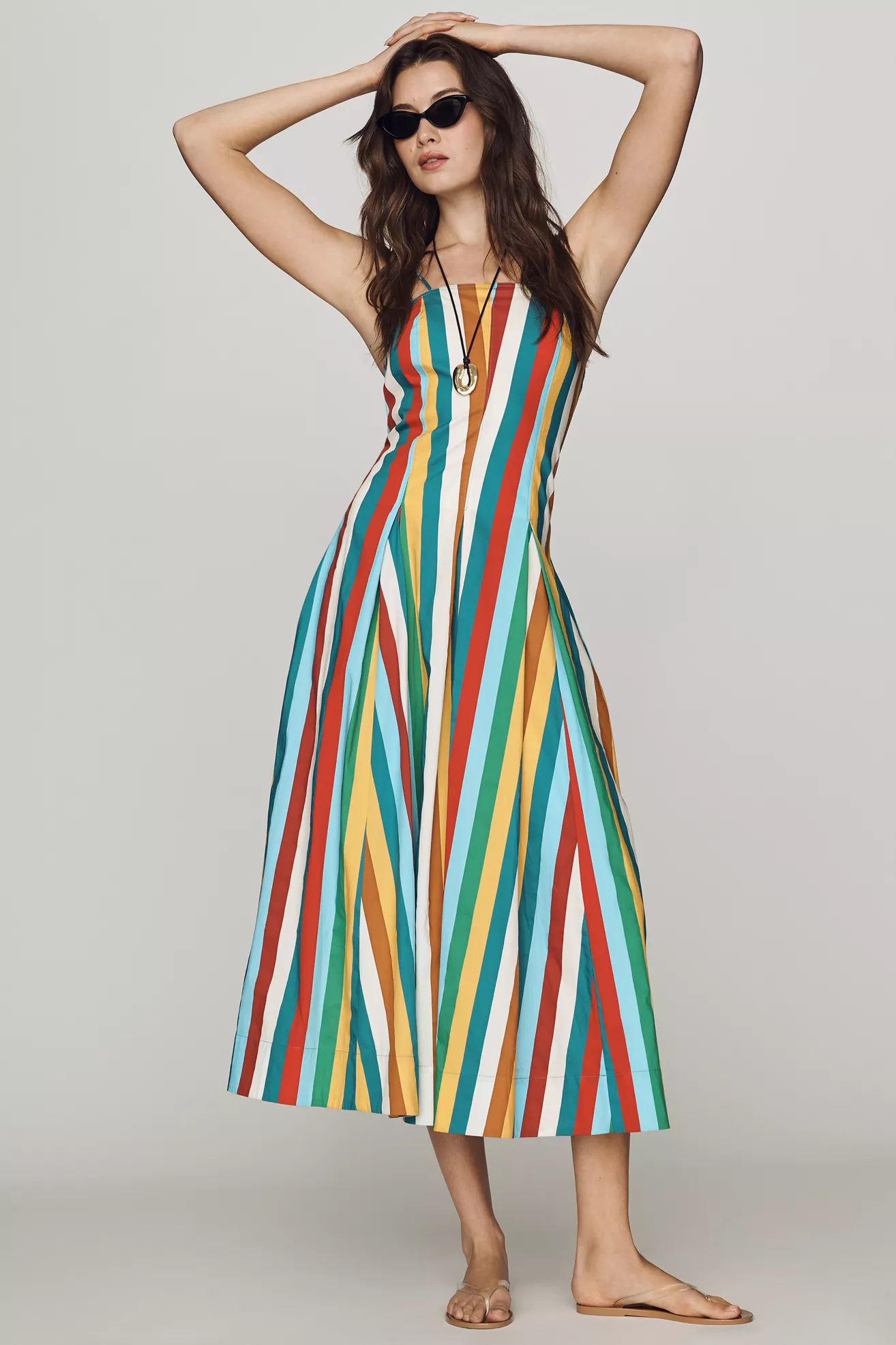 SIMONMILLER Astrid Poplin Midi Dress