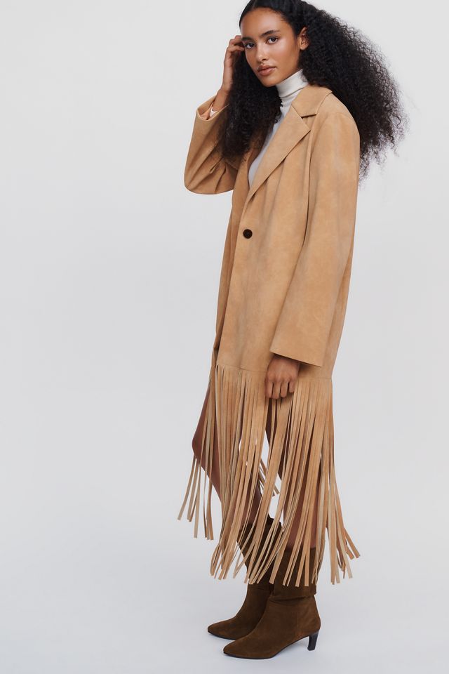 SIMONMILLER Vero Fringe Longline Jacket #1
