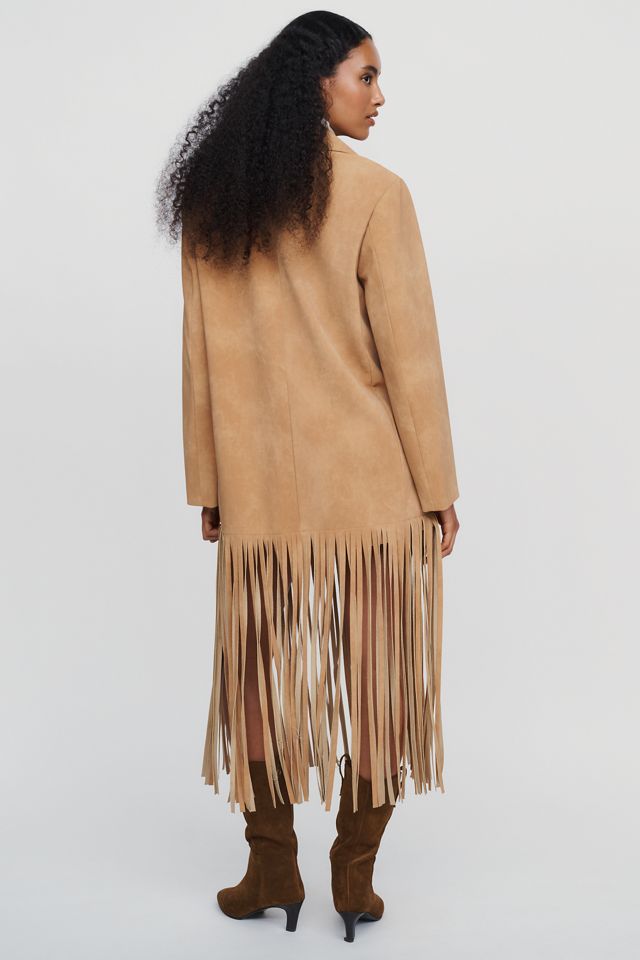 SIMONMILLER Vero Fringe Longline Jacket #3