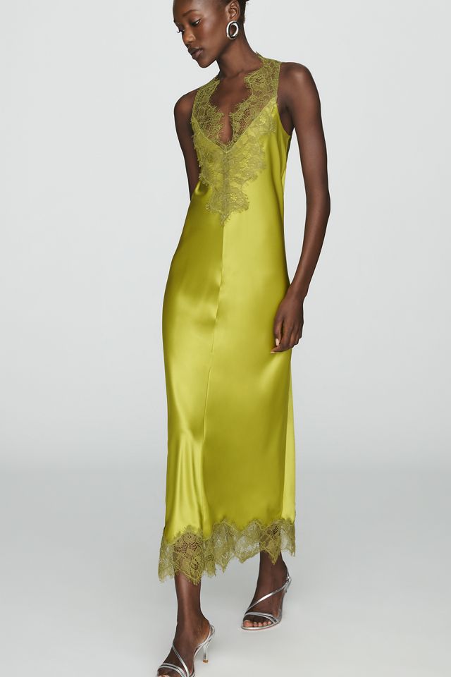 SIMONMILLER Bea Satin Lace Midi Dress #2