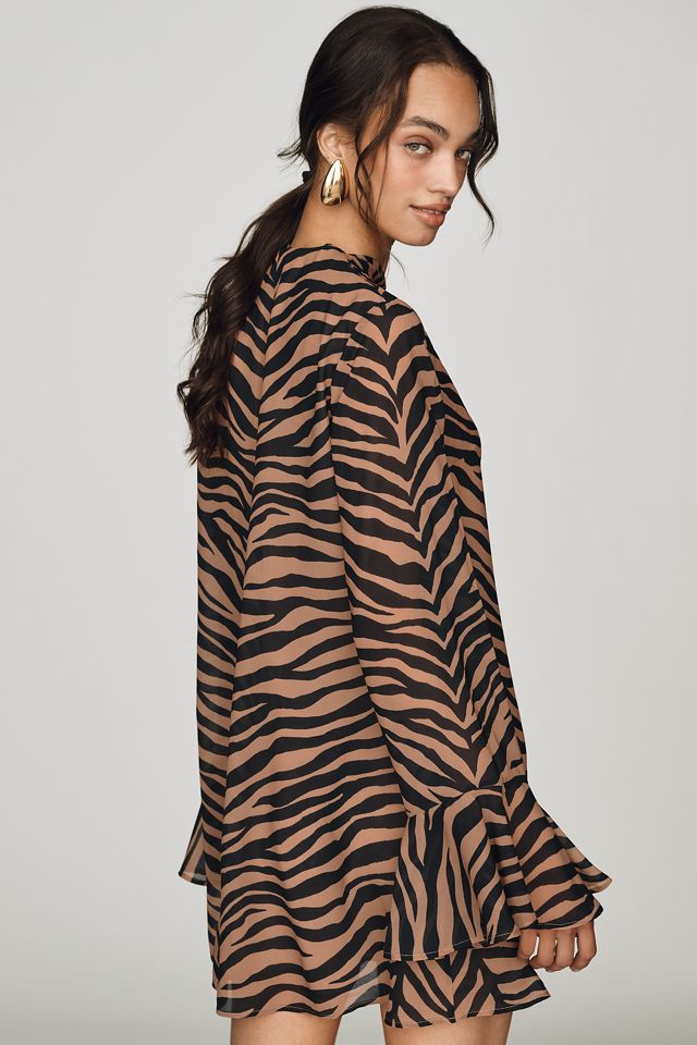 SIMONMILLER Marion Chiffon Mini Dress #1