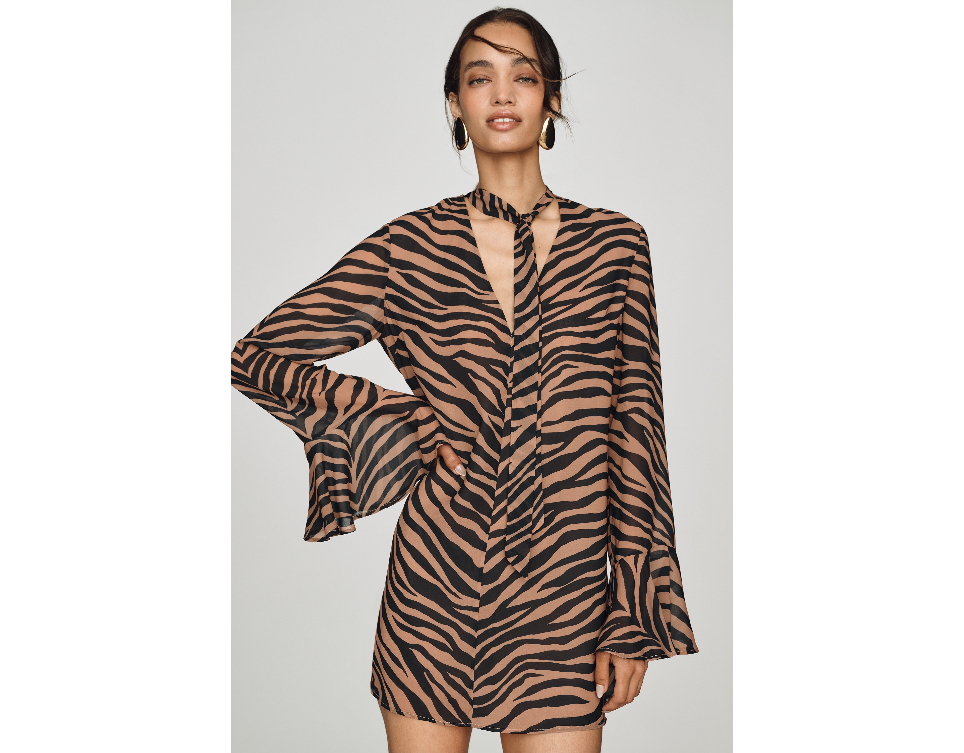 SIMONMILLER Marion Chiffon Mini Dress