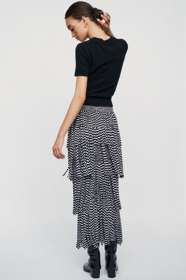 SIMONMILLER Za Za Knit Fringe Midi Skirt #2