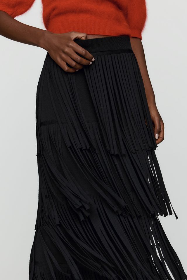 SIMONMILLER Za Za Knit Fringe Skirt #3