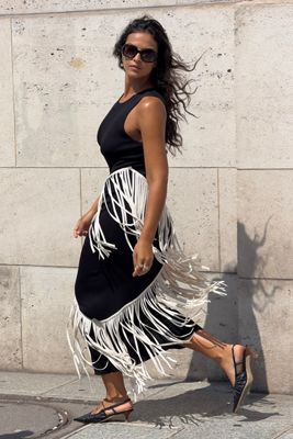 SIMONMILLER Spiral Knit Maxi Dress