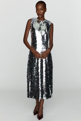 SIMONMILLER Baz Sequin Midi Dress
