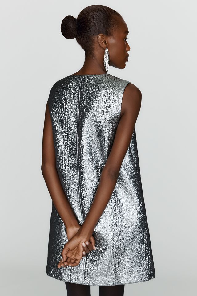 SIMONMILLER Fountain Metallic Mini Dress #3