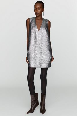 SIMONMILLER Fountain Metallic Mini Dress