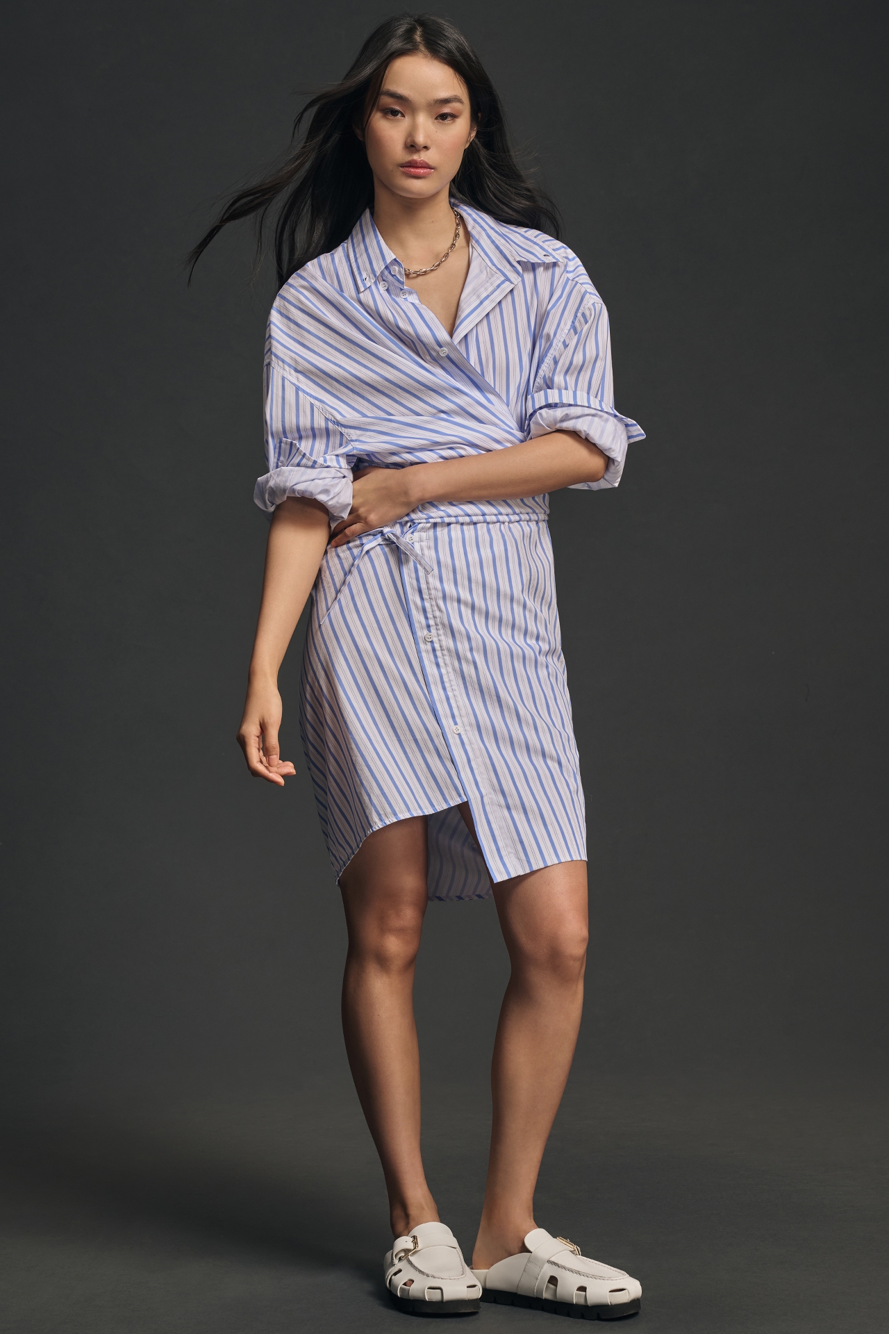 Essentiel Antwerp Fetty Poplin Shirt Dress