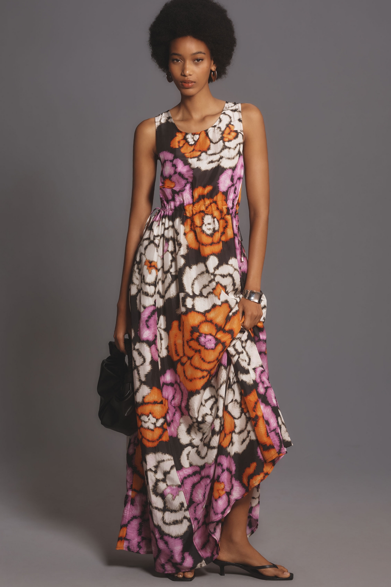 Essentiel Antwerp Silk Flowers Maxi Dress