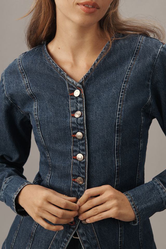 ALIGNE Audrey Long-Sleeve Denim Shirt #2