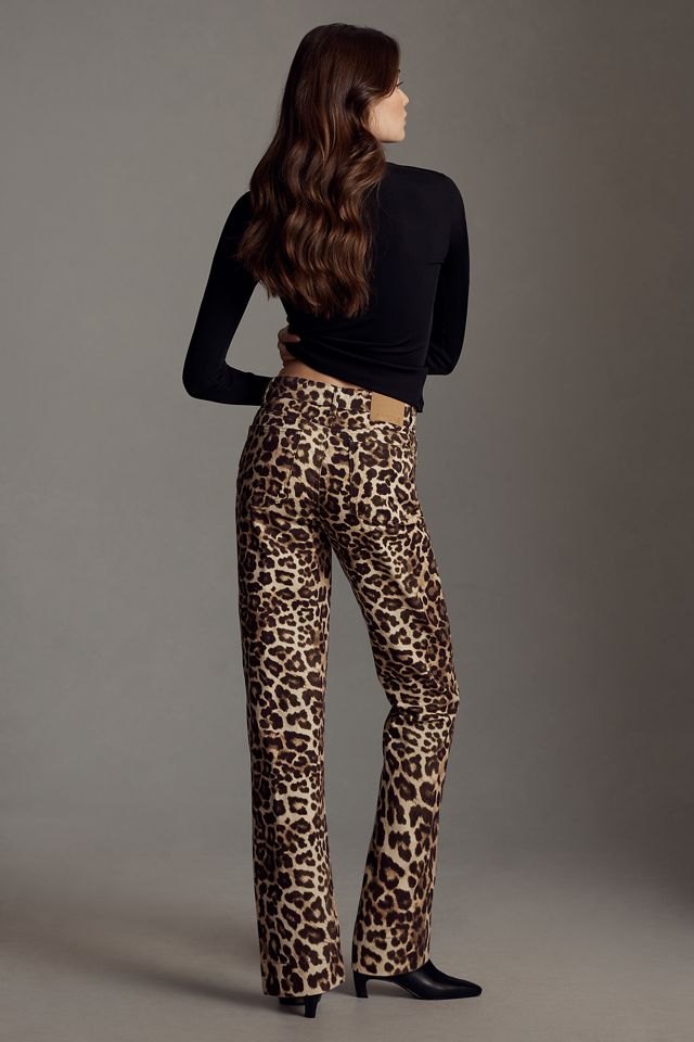 ALIGNE Miso Leopard-Print Straight-Leg Jeans #2