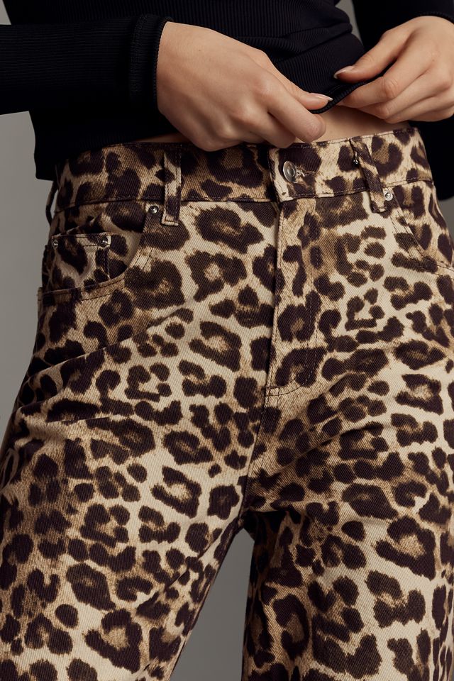 ALIGNE Miso Leopard-Print Straight-Leg Jeans #3