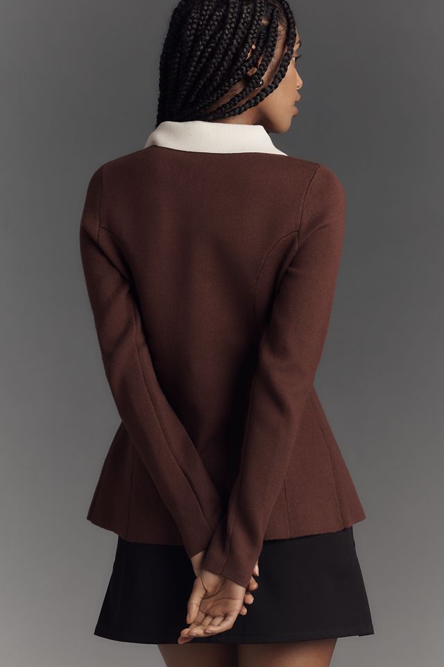 ALIGNE Isobel Gestricktes Langarm-Oberteil mit Kragen #1