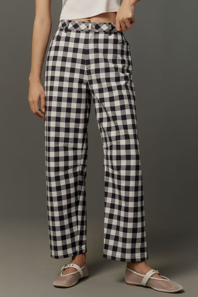 ALIGNE Ned Check Barrel Trousers #1