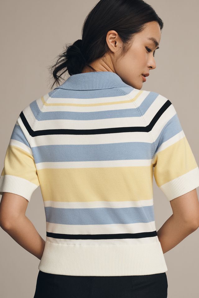 ALIGNE Emmet Short-Sleeve Knit Polo Top #1