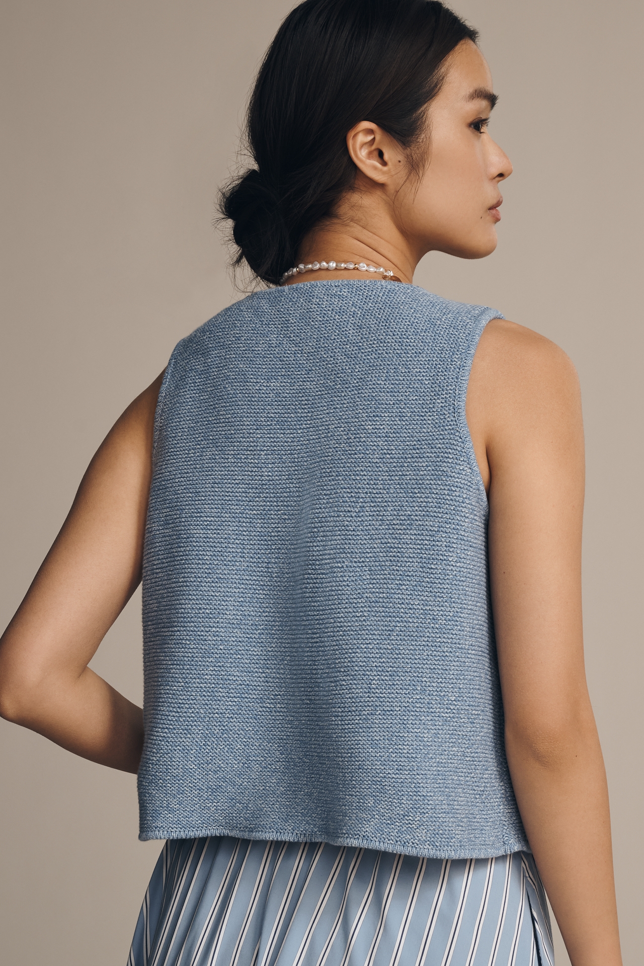 ALIGNE Isla Tie-Front Knitted Vest