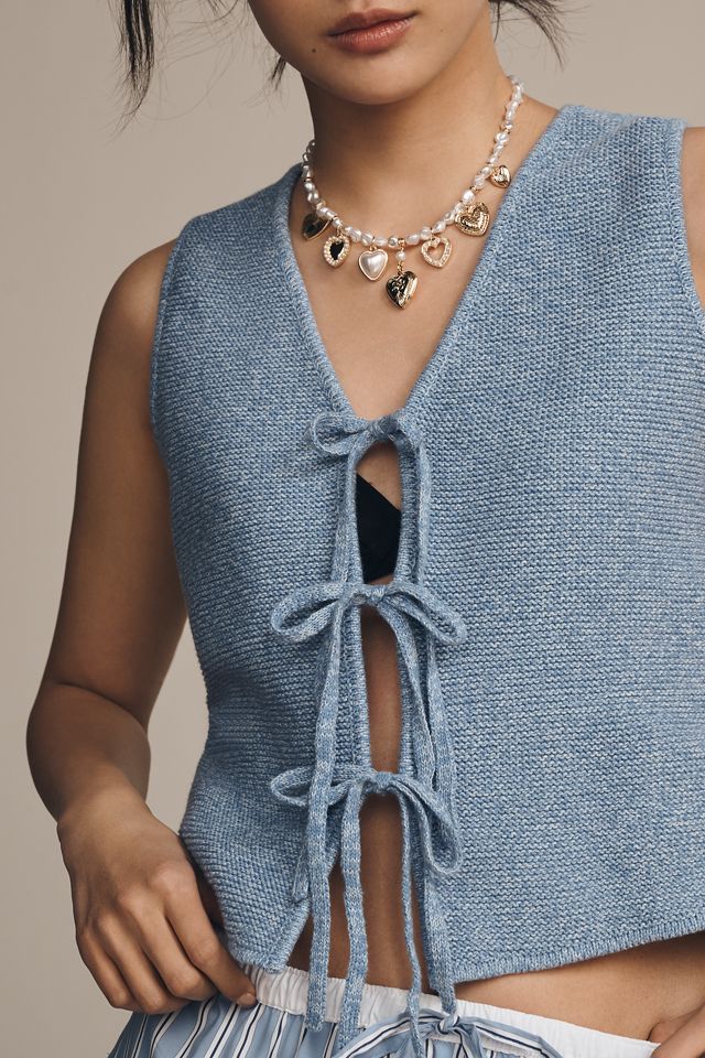 ALIGNE Isla Tie-Front Knitted Vest #2
