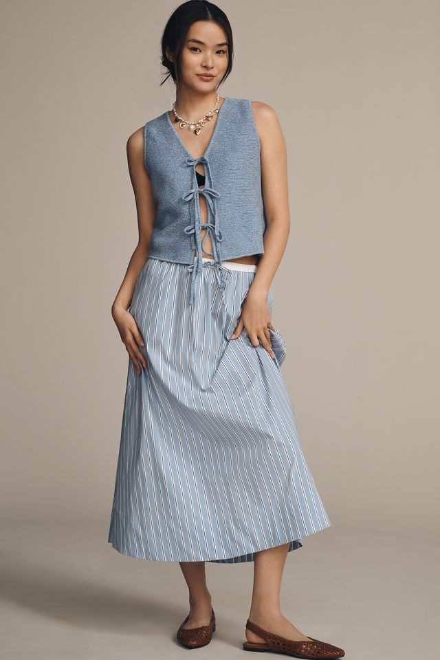 ALIGNE Isla Tie-Front Knitted Vest #3