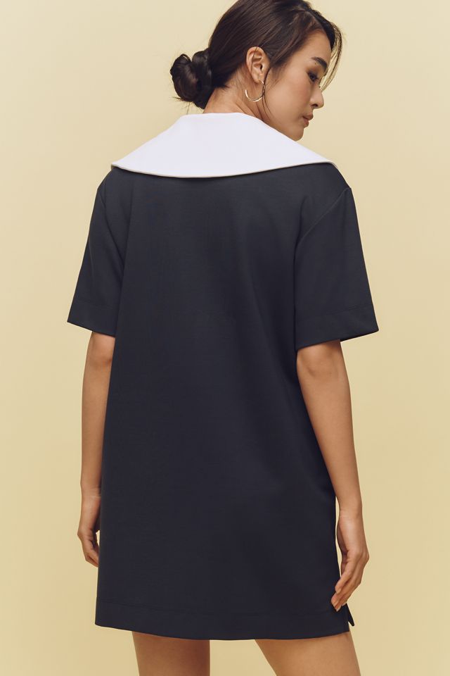 ALIGNE Natty Short-Sleeve Collared Jersey Mini Dress #2
