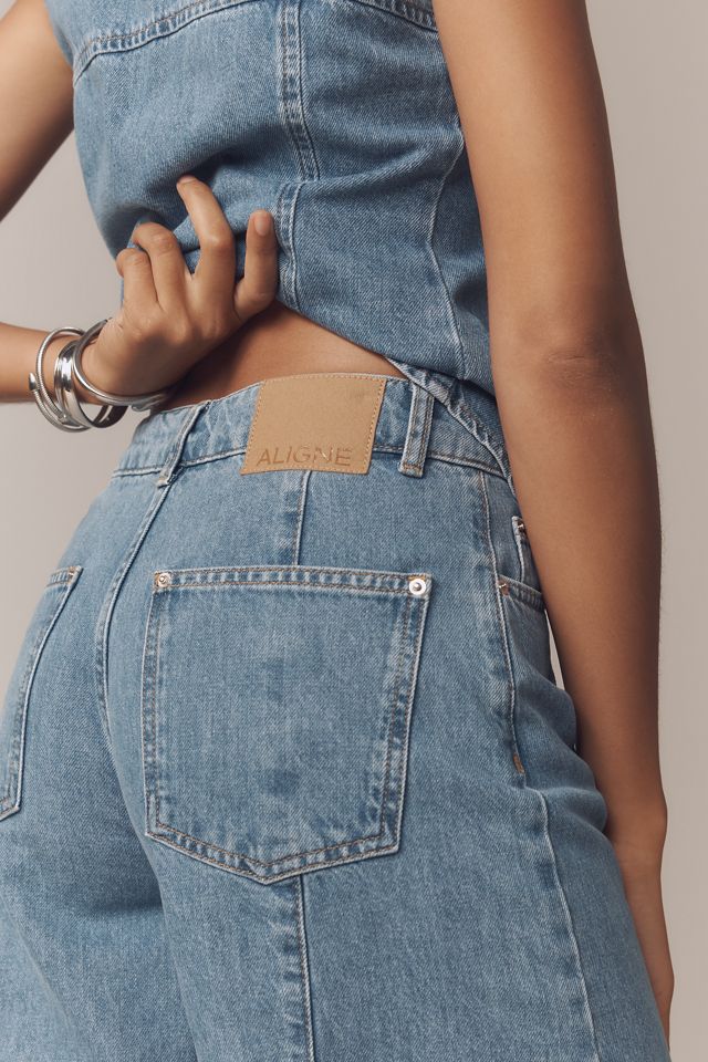 ALIGNE Courage Mid-Rise Barrel-Leg Jeans #3
