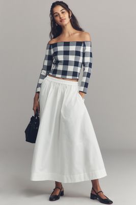 Diane von Furstenberg プリーツスカート DIANE VON FURSTENBERG Debra printed crepe midi skirt | THE