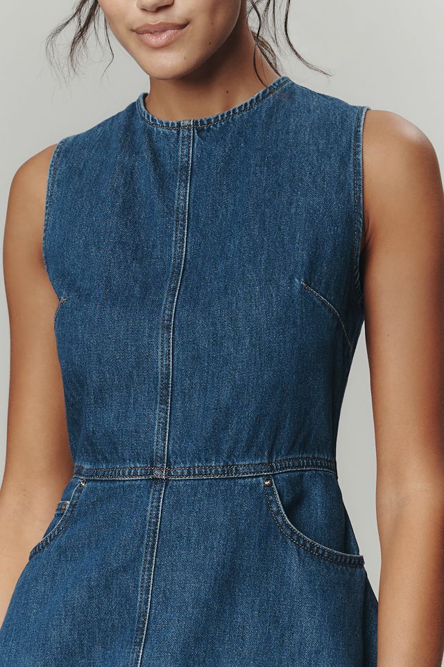 ALIGNE Waterlilly Denim A-Line Maxi Dress #1