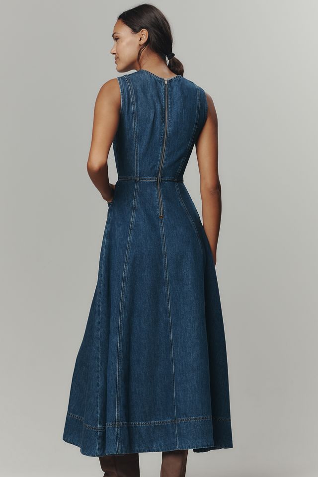 ALIGNE Waterlilly Denim A-Line Maxi Dress #2