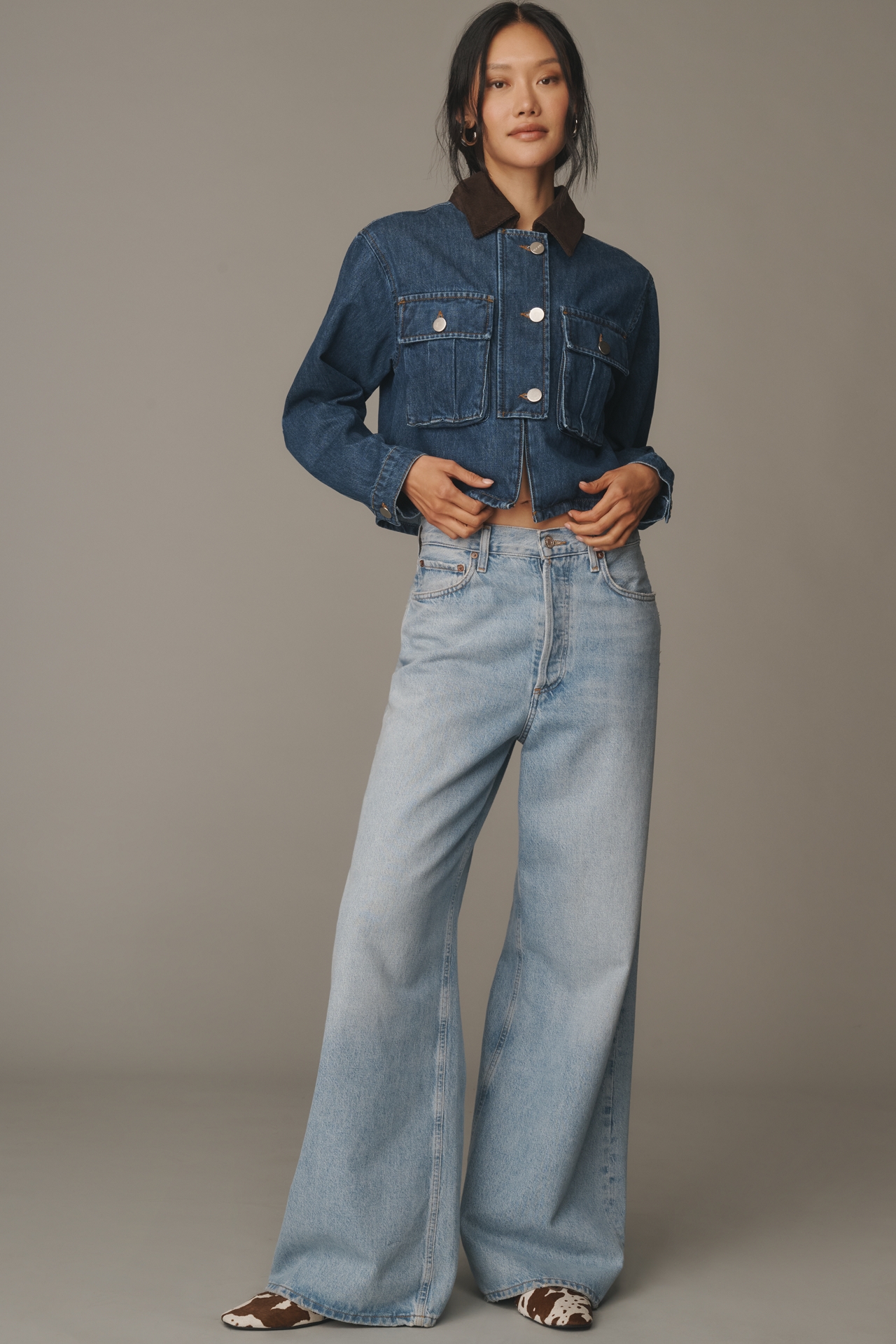 ALIGNE Ethan Crop Denim Jacket