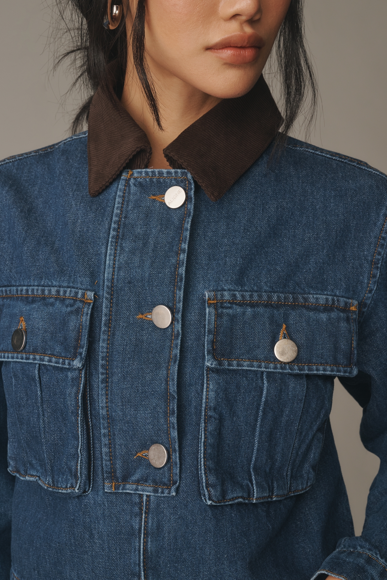 ALIGNE Ethan Crop Denim Jacket