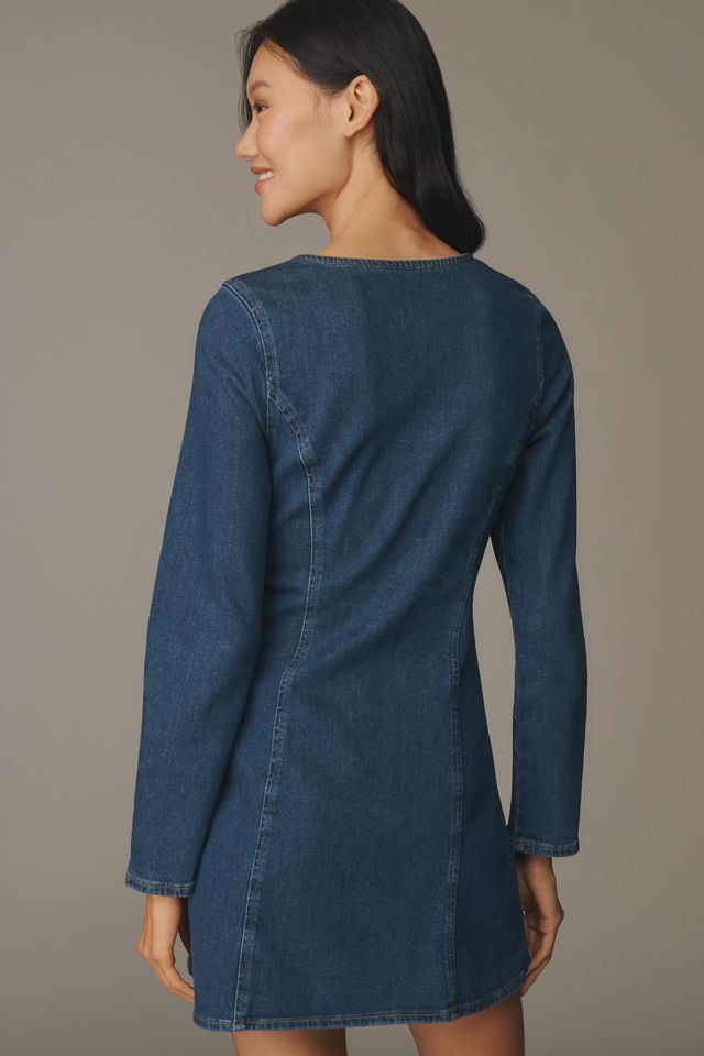 ALIGNE Pax Long-Sleeve Denim Mini Dress #2
