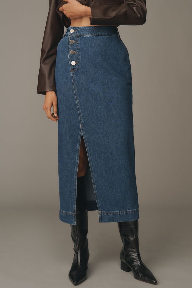 ALIGNE Asher Denim Midi Skirt #1