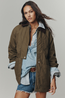 Aligne Oak Collared Coat Jacket In Brown