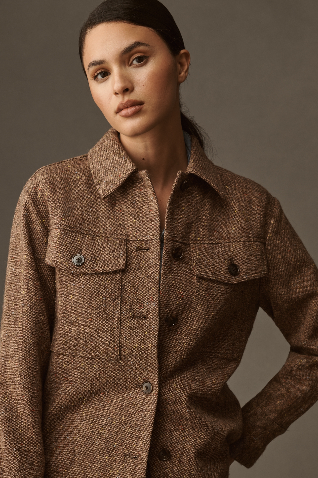 ALIGNE Charlie Wool Blend Shacket