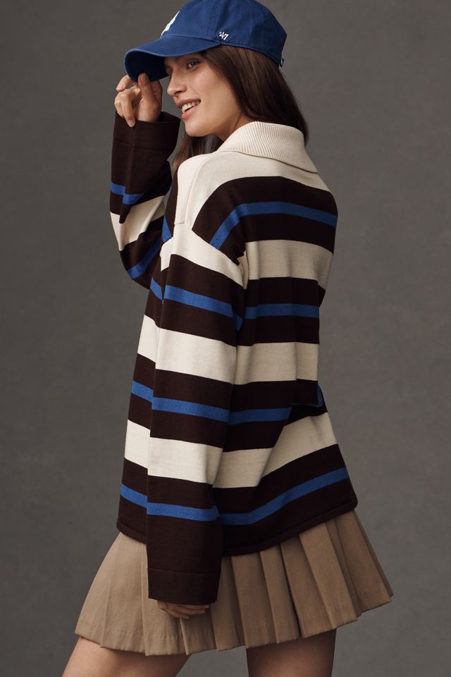 ALIGNE Ester Wool Cotton Rugby Pullover #1