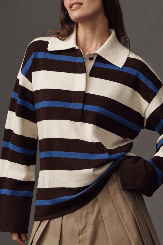 ALIGNE Ester Wool Cotton Rugby Pullover #3